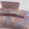 Sparkling pink sequined hair clips, fashionable and versatile hair accessories, hairstyle decoration, hair accessories, girls' hair clips Application Scenario
